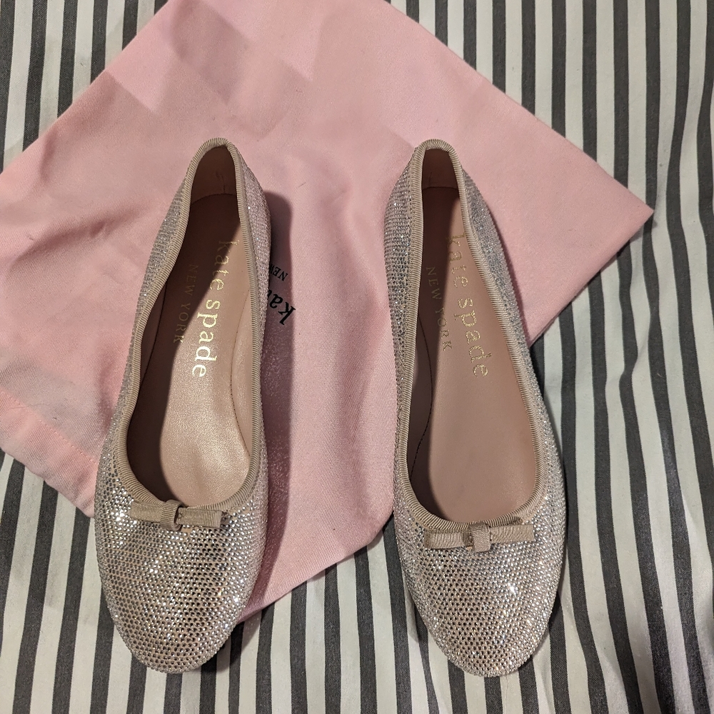 Kate Spade sparkly ballet flats